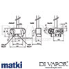 Matki Swadling 2 2222 Absolute2 Retro Exposed Single Outlet Exposed Shower Valve Dimensions